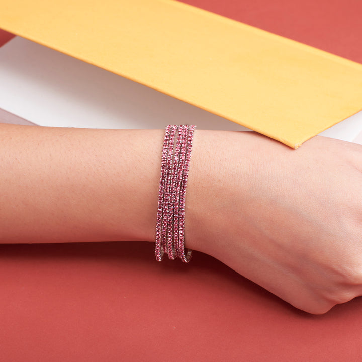 Rich Mulberry Stretchable Bands (Set of 5)