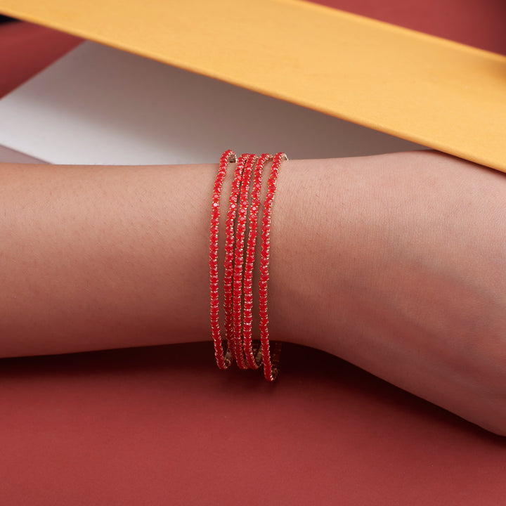 Maroon Majesty Stretchable Bands (Set of 5)