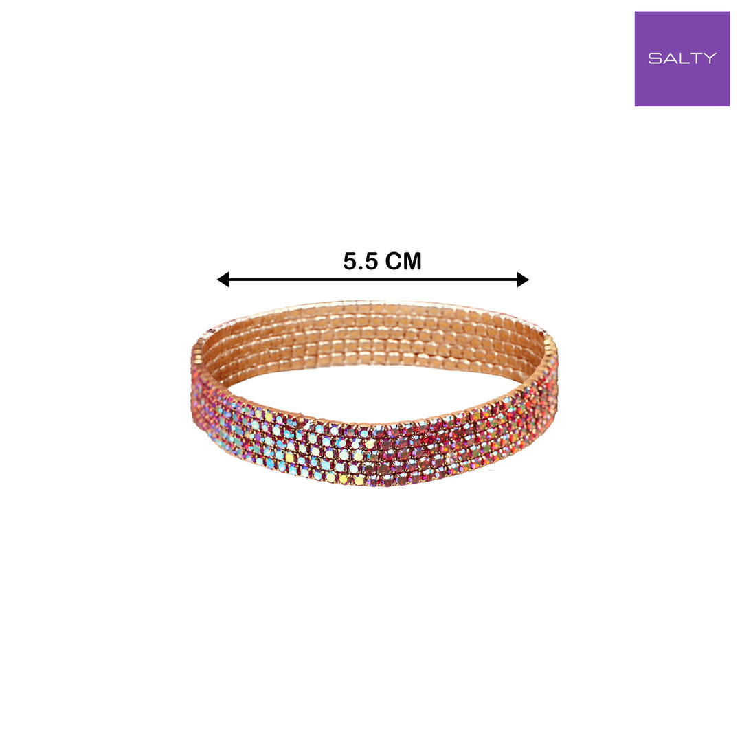 Crimson Noir Stretchable Bands (Set of 5)