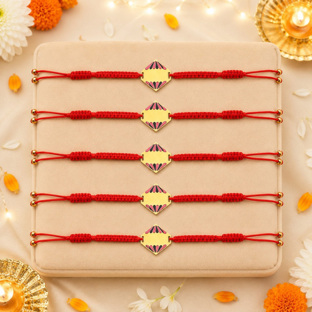 Uniquely Yours Designer Thread Rakhi - Pack of 5