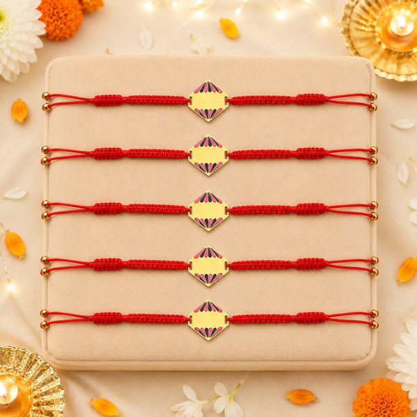 Uniquely Yours Designer Thread Rakhi - Pack of 5