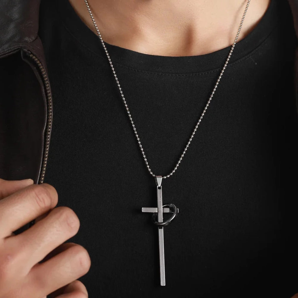 Redeemer Cross Silver Chain