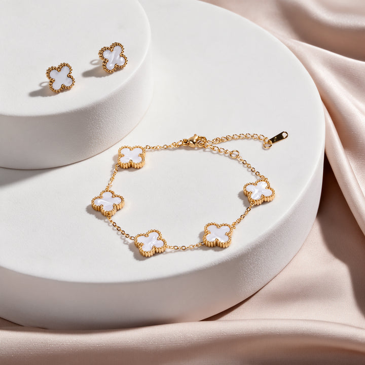 Echo Tag Bracelet And Earrings Set