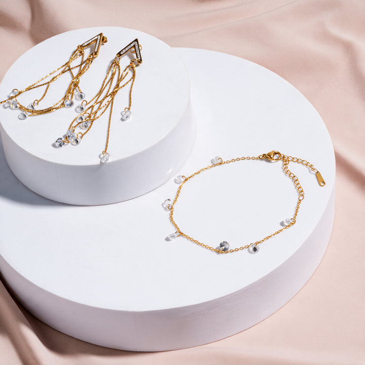 Iris Icon Bracelet And Earrings Set