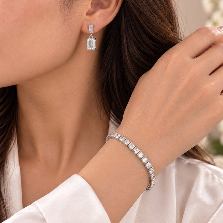 Twist Zone Bracelet And Earrings Set