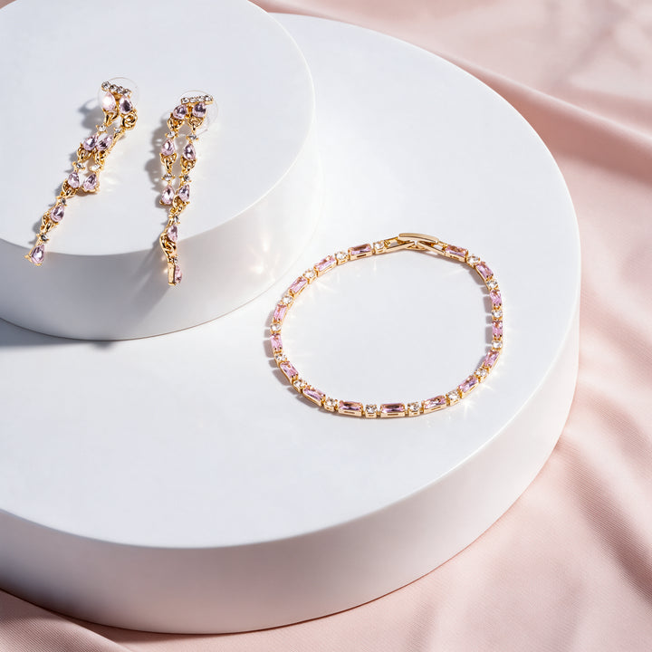 Prism Hit Bracelet And Earrings Set