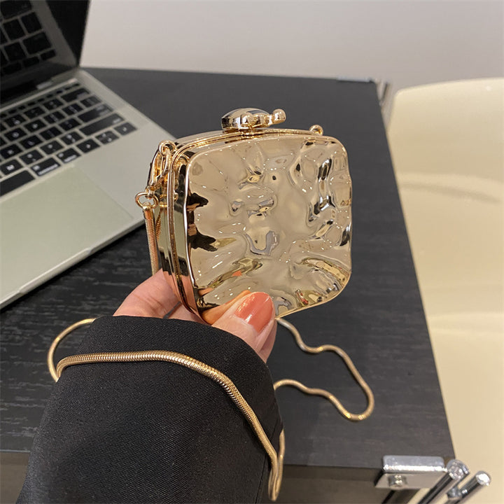 Molten Gold Party Mini Clutch
