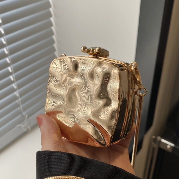 Molten Gold Party Mini Clutch