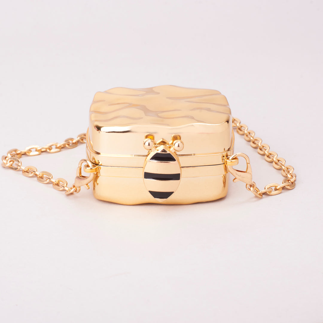 Molten Gold Party Mini Clutch