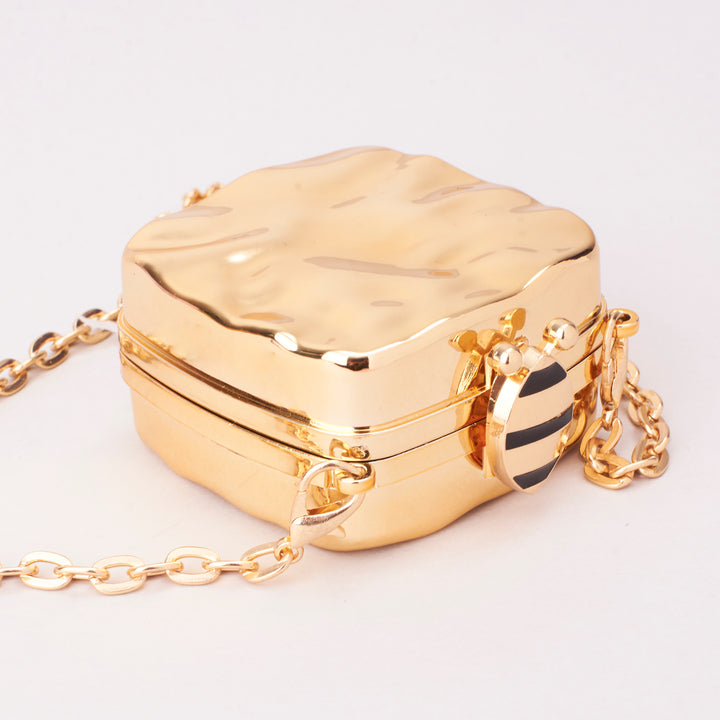 Molten Gold Party Mini Clutch
