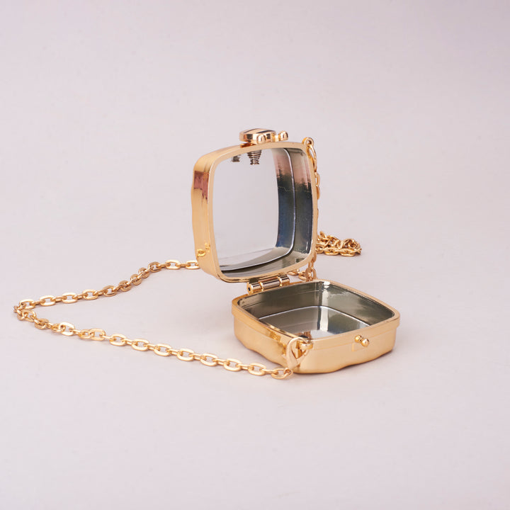 Molten Gold Party Mini Clutch