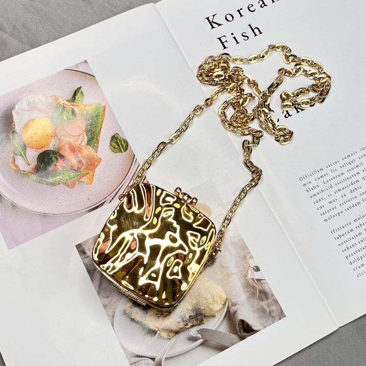 Molten Gold Party Mini Clutch