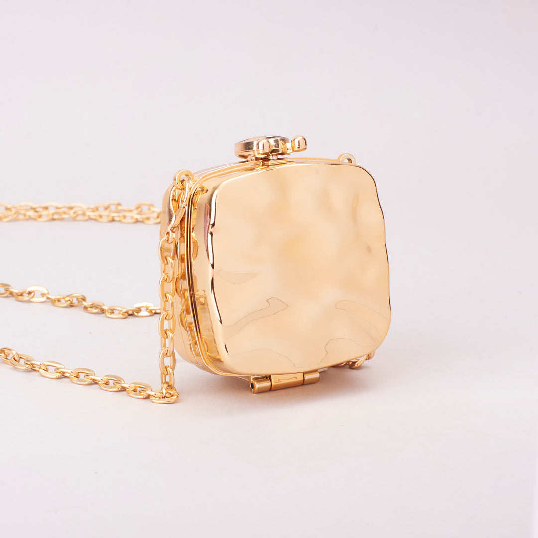 Molten Gold Party Mini Clutch