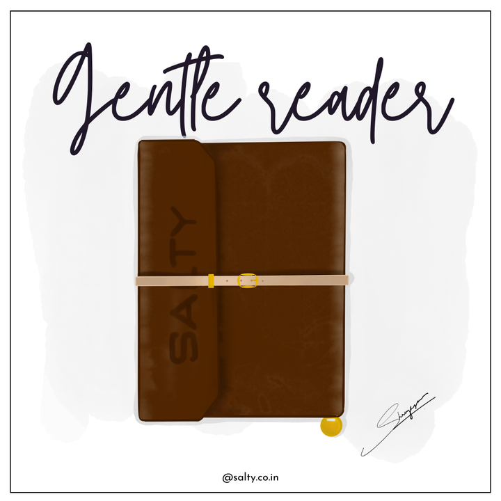 Gentle Reader Journal Sleeve - Brown