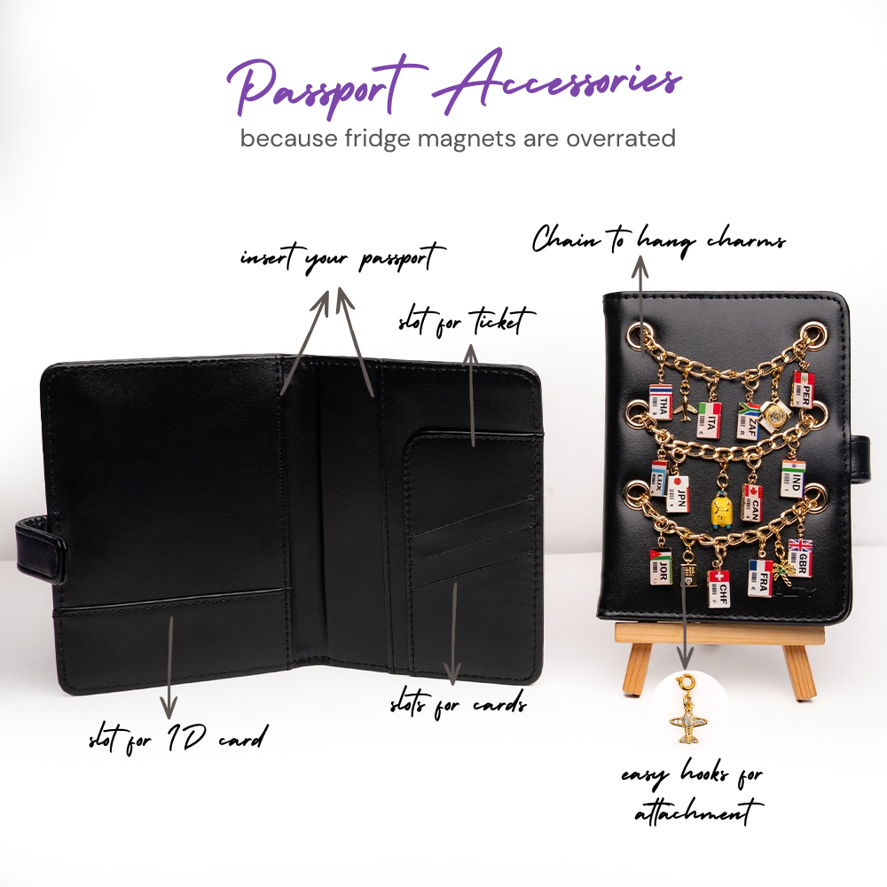 Hawaizaada Passport Cover - Black