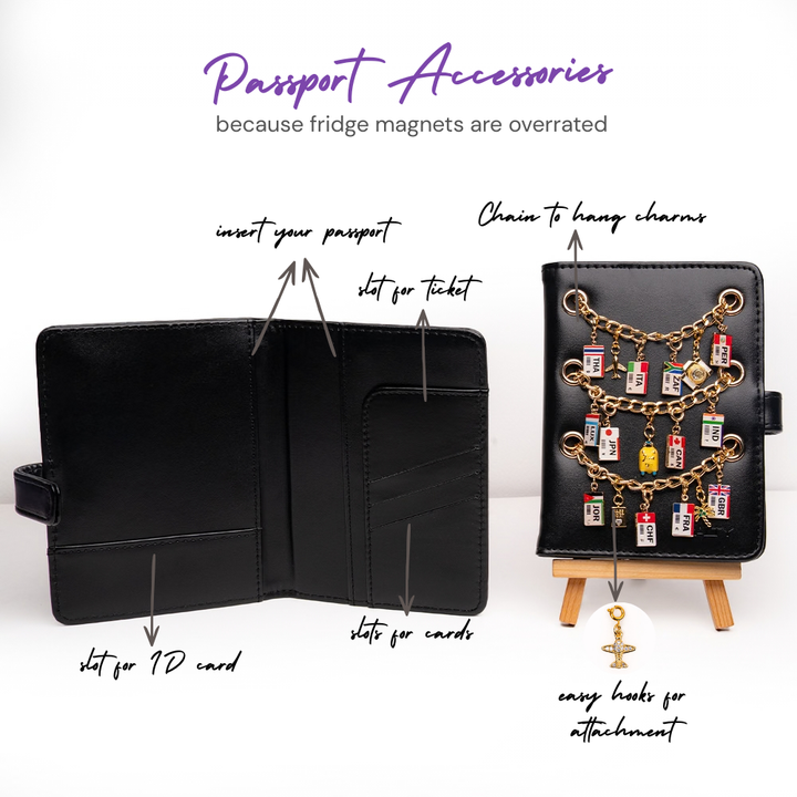 Hawaizaada Passport Cover - Black