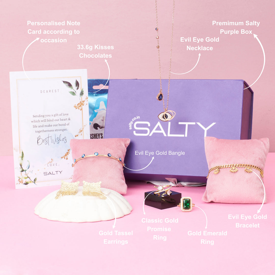 Token of Love Jewellery Gift Box for Her with Personalised Card