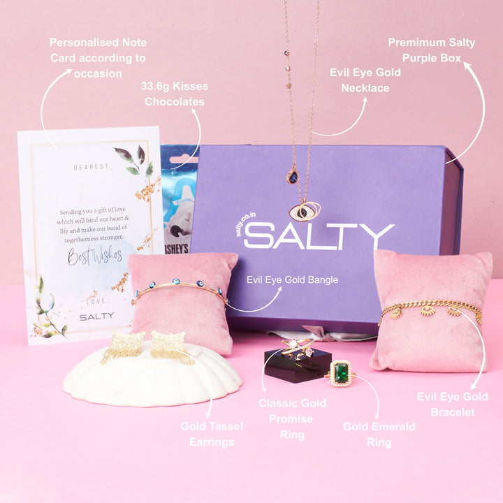 Token of Love Jewellery Gift Box for Her with Personalised Card