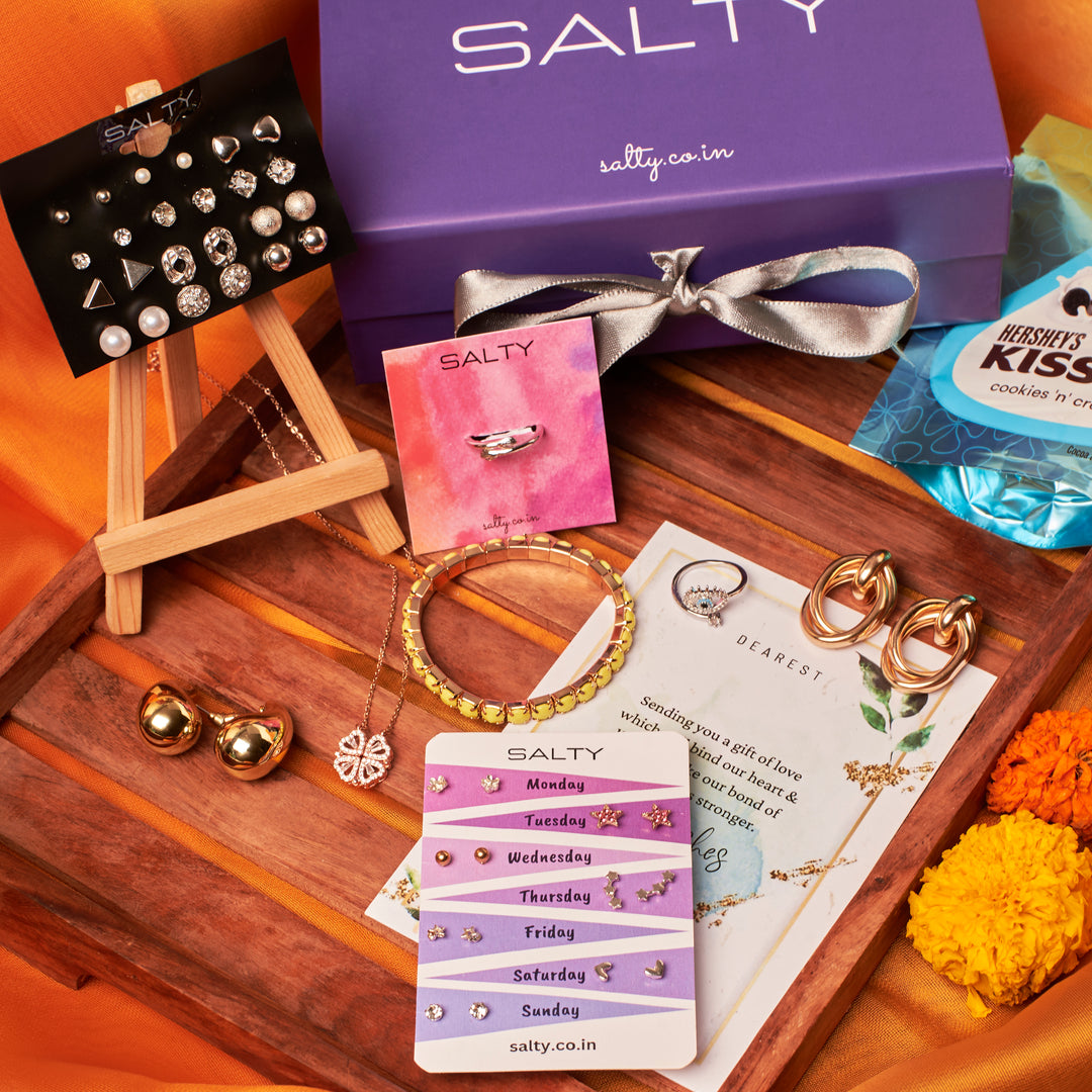 Token of Love Jewellery Gift Box for Her with Personalised Card - Salty Accessories