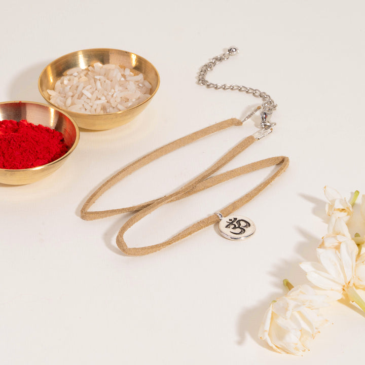 Om Shahi Brown, Gold &amp; Orange Raksha Bandhan Rakhi for Brother