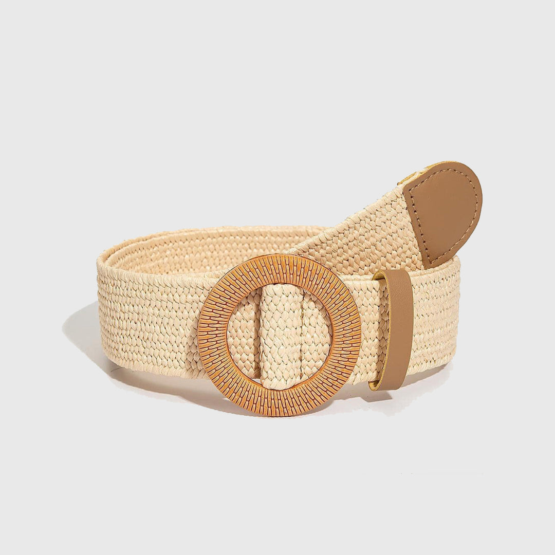 Cinnamon Shore Straw Belt for Girls
