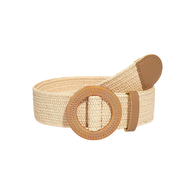 Cinnamon Shore Straw Belt for Girls
