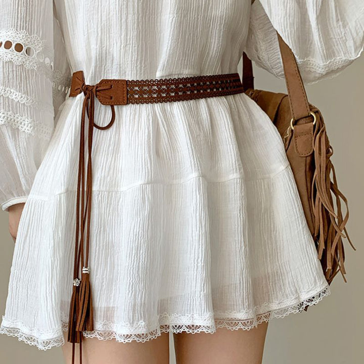 Gypsy Tassel Lace Belt for Dresses