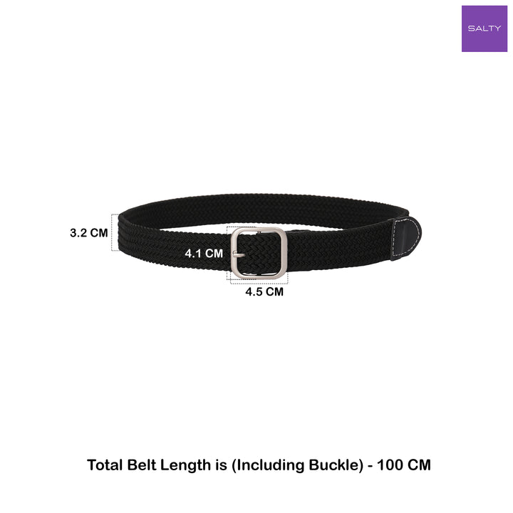 Smoky Bourbon Braided Belt for Women