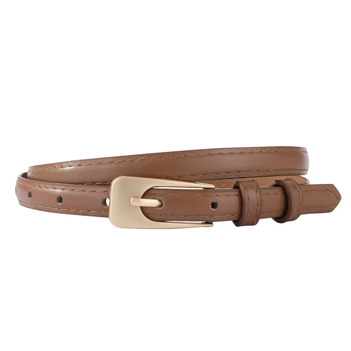 Timeless Caramel Vegan Leather Belt