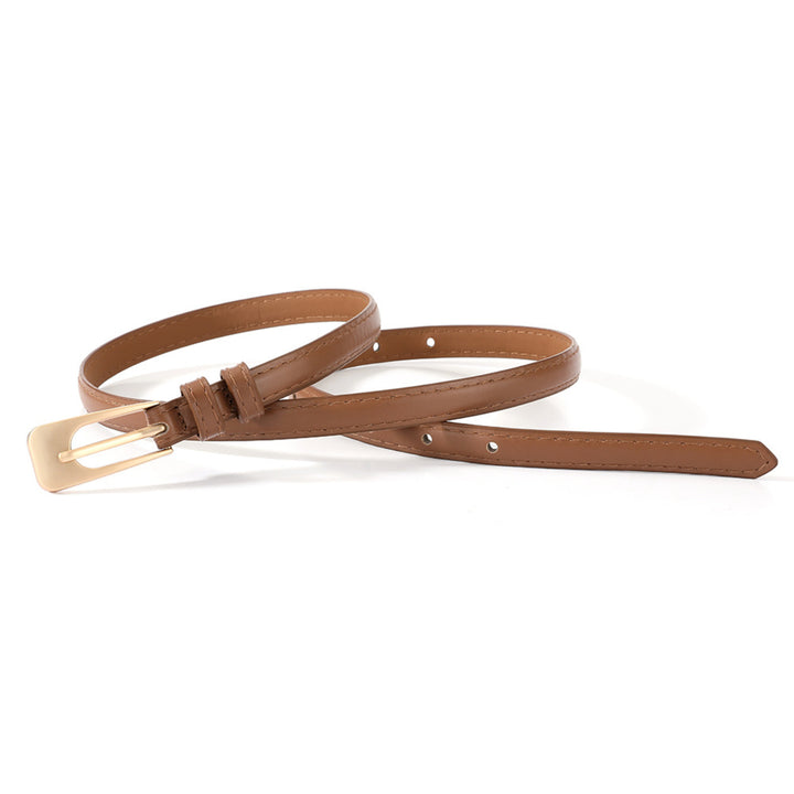 Timeless Caramel Vegan Leather Belt