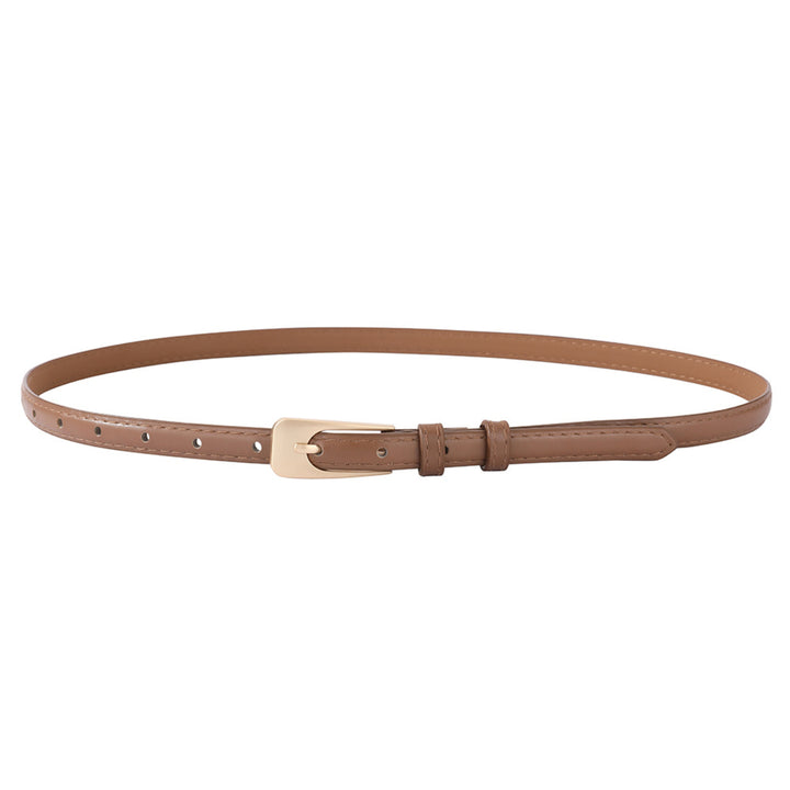 Timeless Caramel Vegan Leather Belt