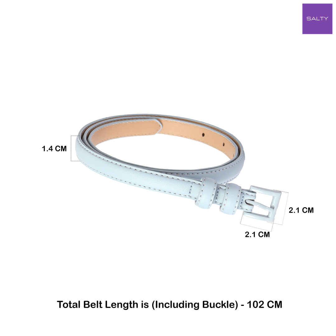 Pastel Aqua PU Belt