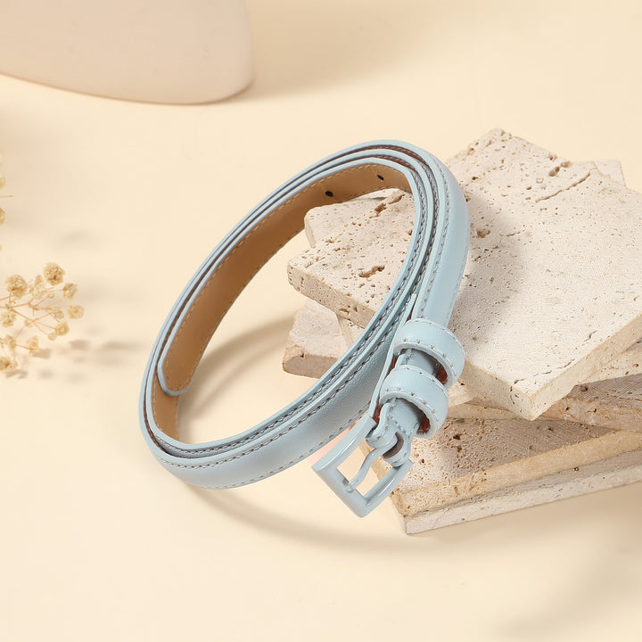 Pastel Aqua PU Belt