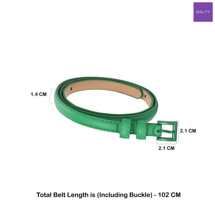 Pastel Emerald PU Belt