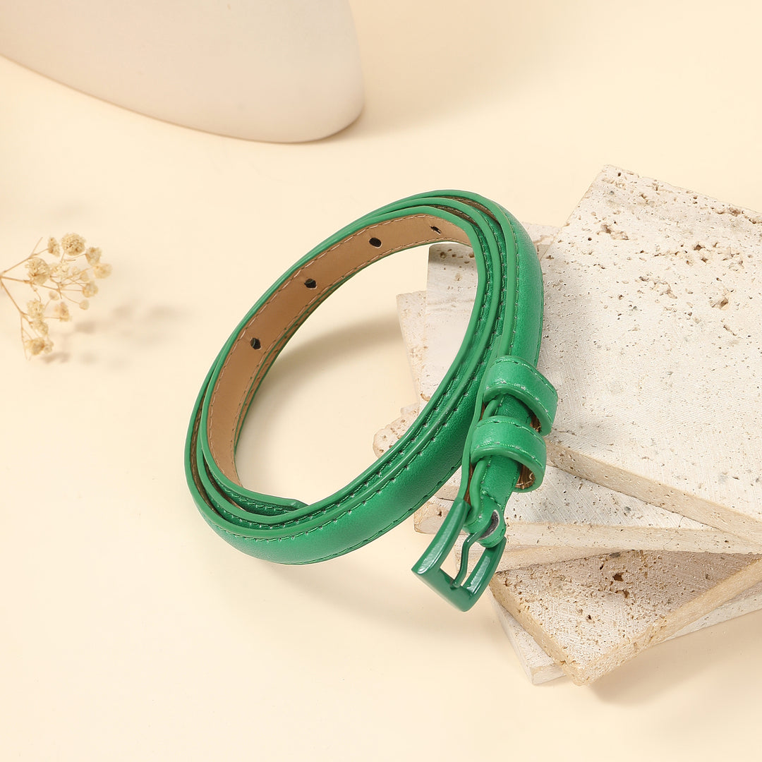 Pastel Emerald PU Belt