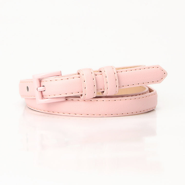Pastel Bubblegum PU Belt