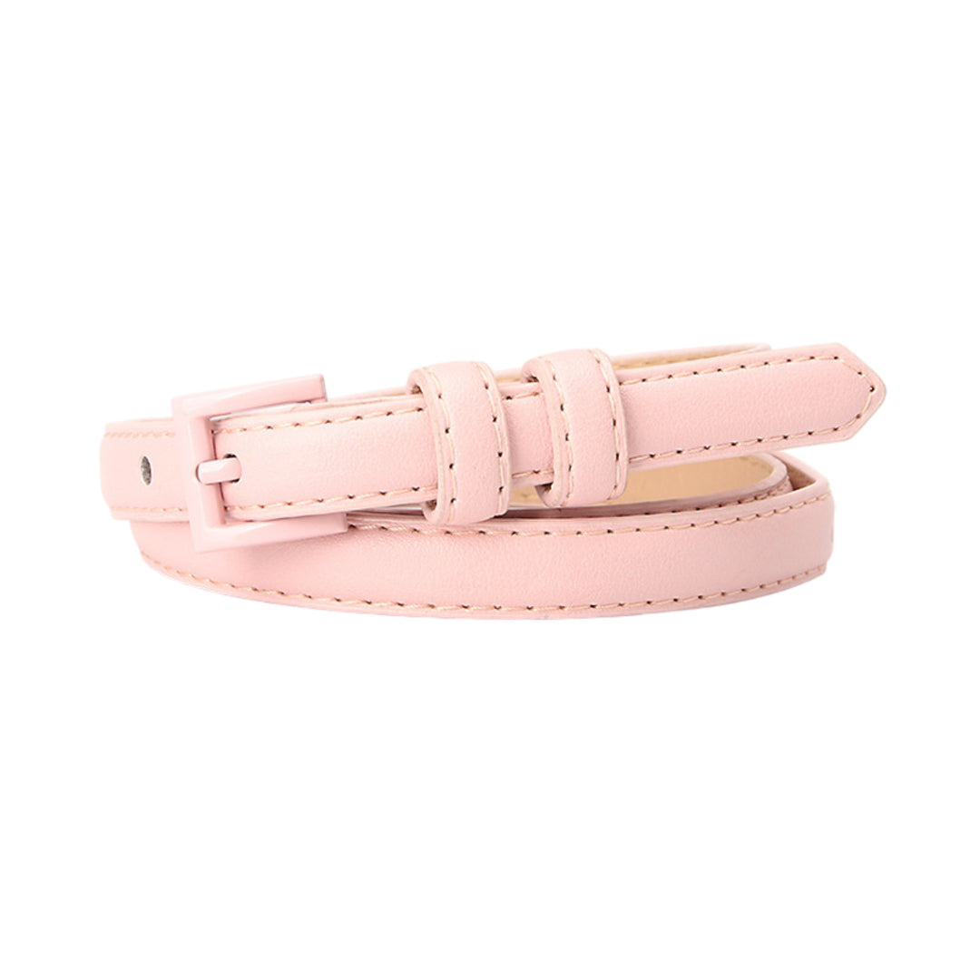 Pastel Bubblegum PU Belt