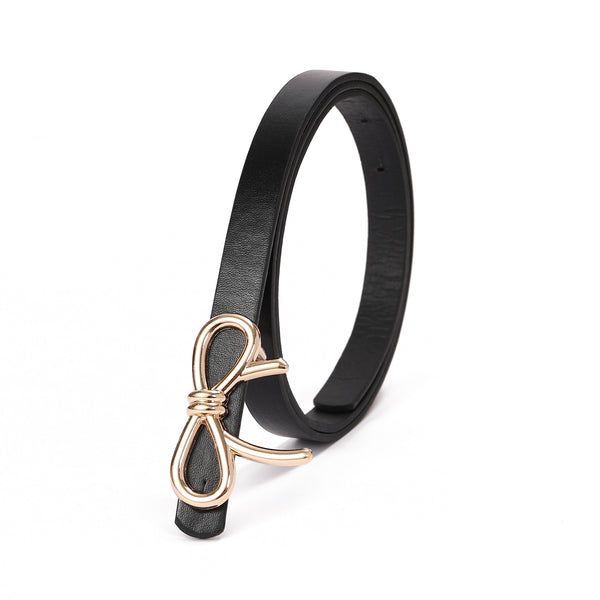 Bow Black Belt for Women