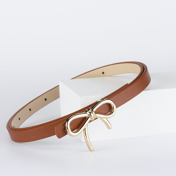 Bow Tan Belt for Women