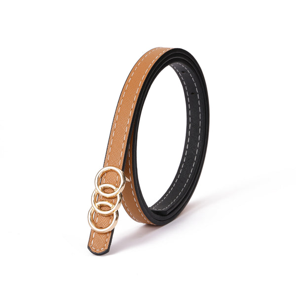 Toffee & Espresso Reversible PU Belt