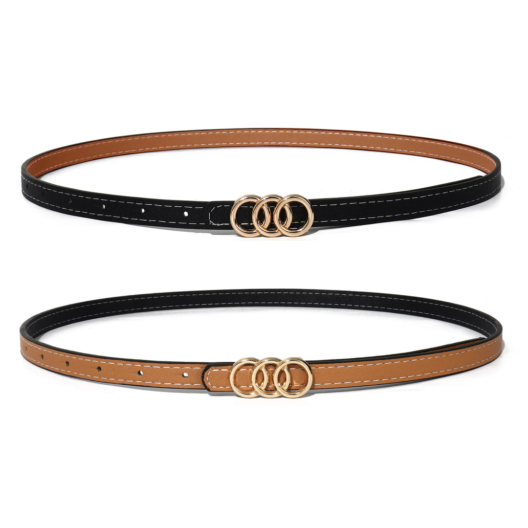 Toffee & Espresso Reversible PU Belt