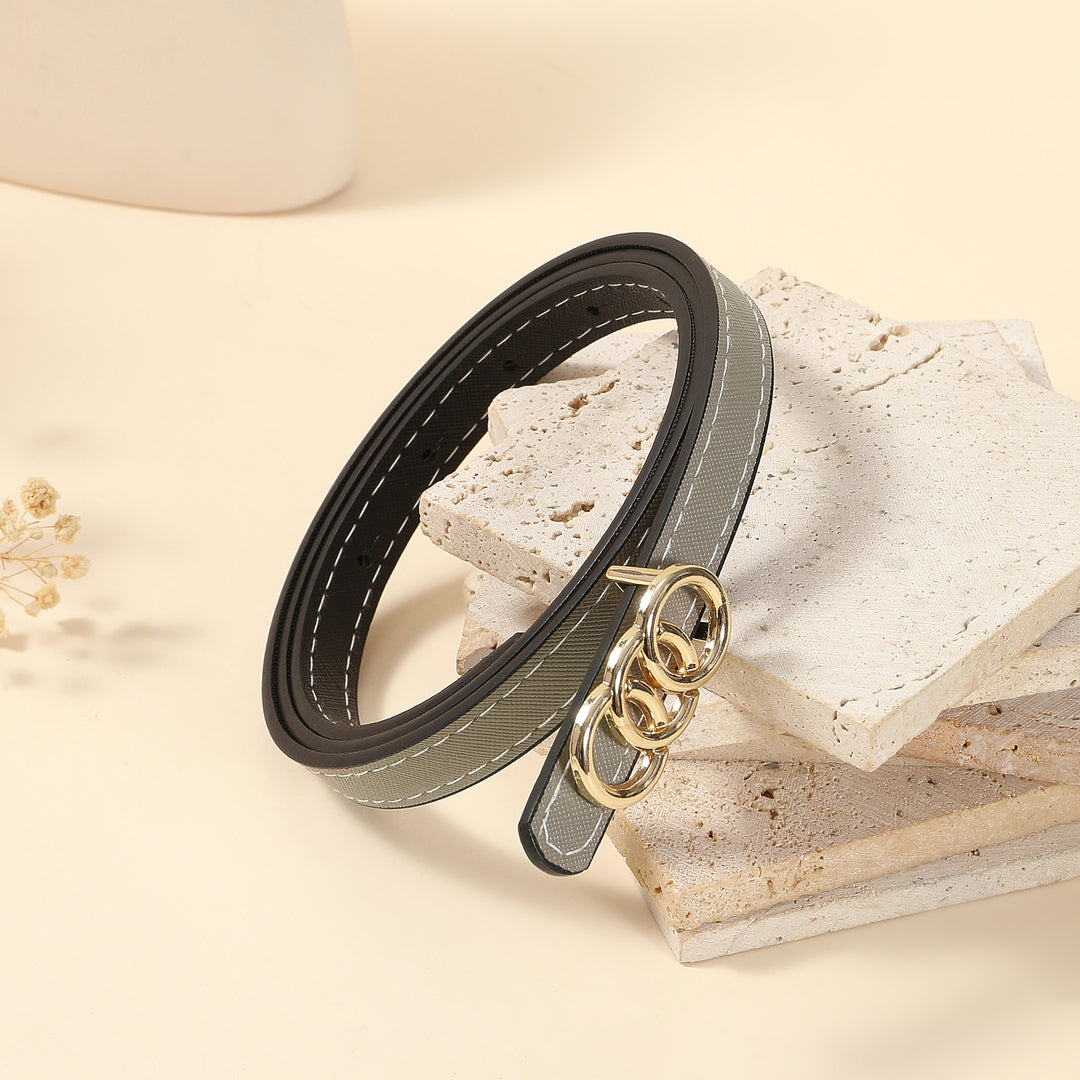 Mocha & Ash Reversible PU Belt