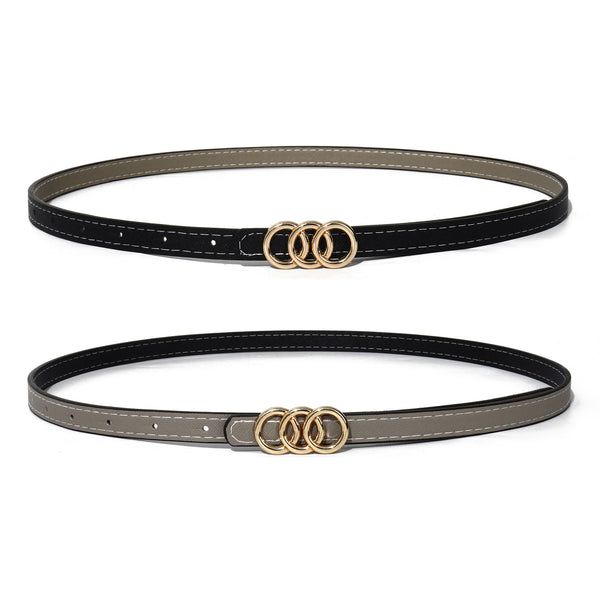 Mocha & Ash Reversible PU Belt
