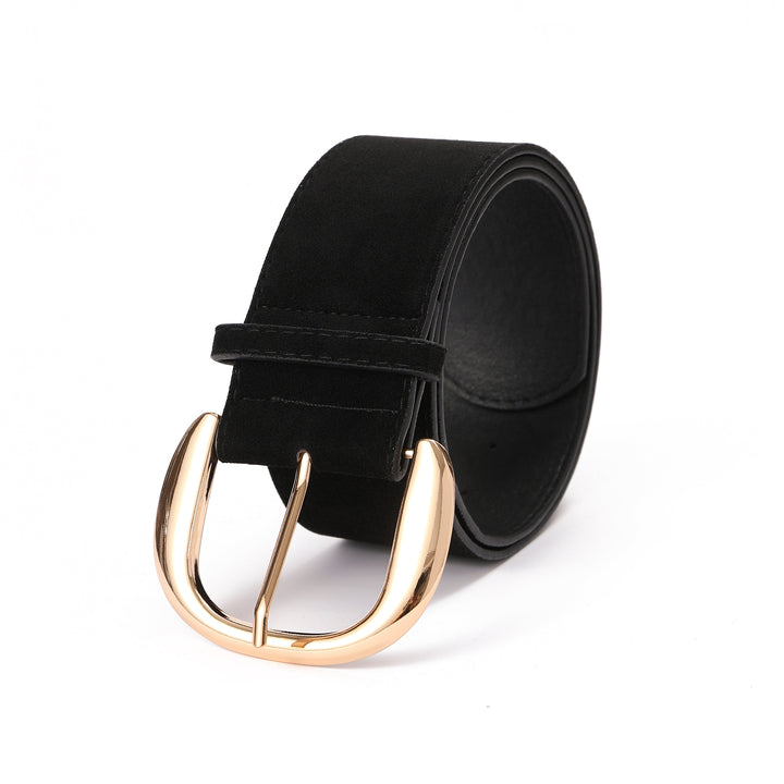 Blackcurrant Suede Wide Belt