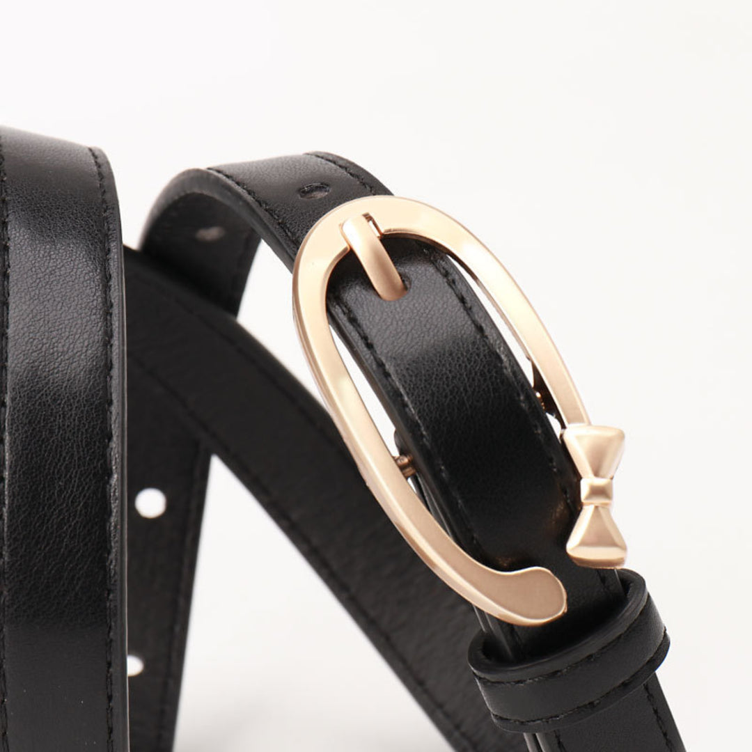 Frosted Ribbon Black Belt