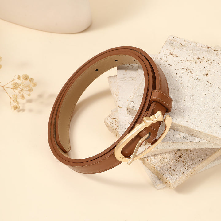 Frosted Ribbon Tan Belt