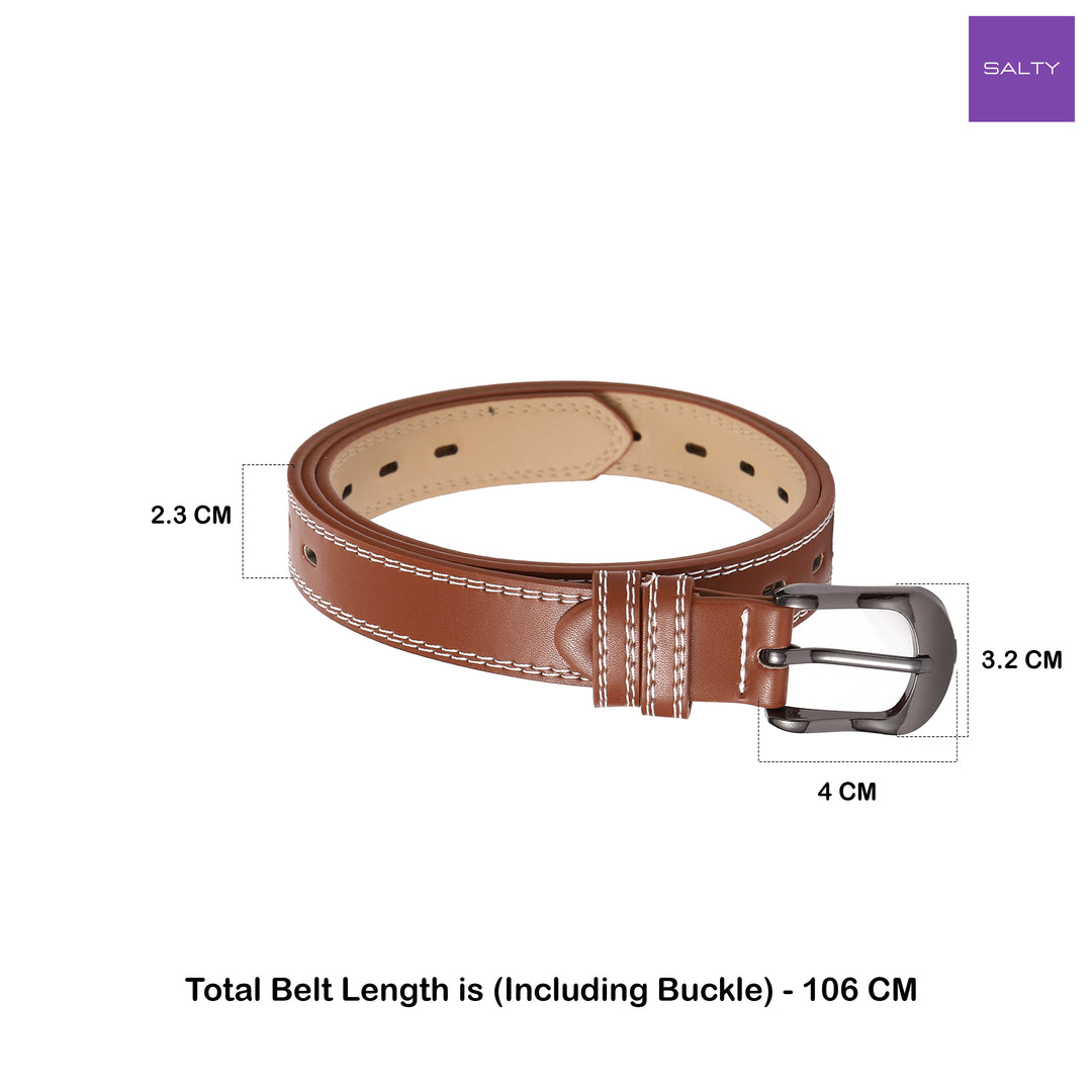 Honeyline Perforated Leather Belt