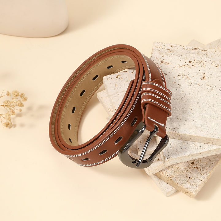 Honeyline Perforated Leather Belt