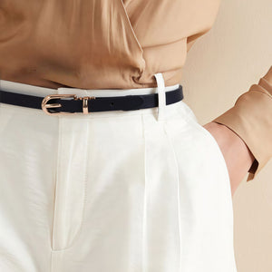 Lumen Slim Gold Buckle Belt