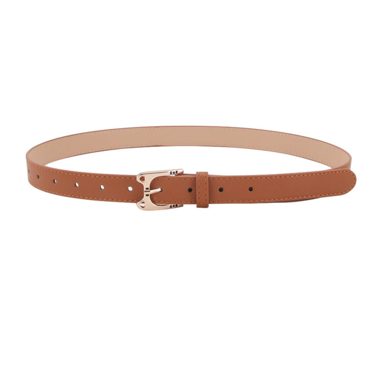 Cognac Saddle Vegan Leather Belt
